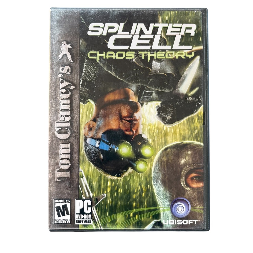 Tom Clancy's Splinter Cell Chaos Theory PC DVD-ROM Ubisoft 2005 Stealth Game‎